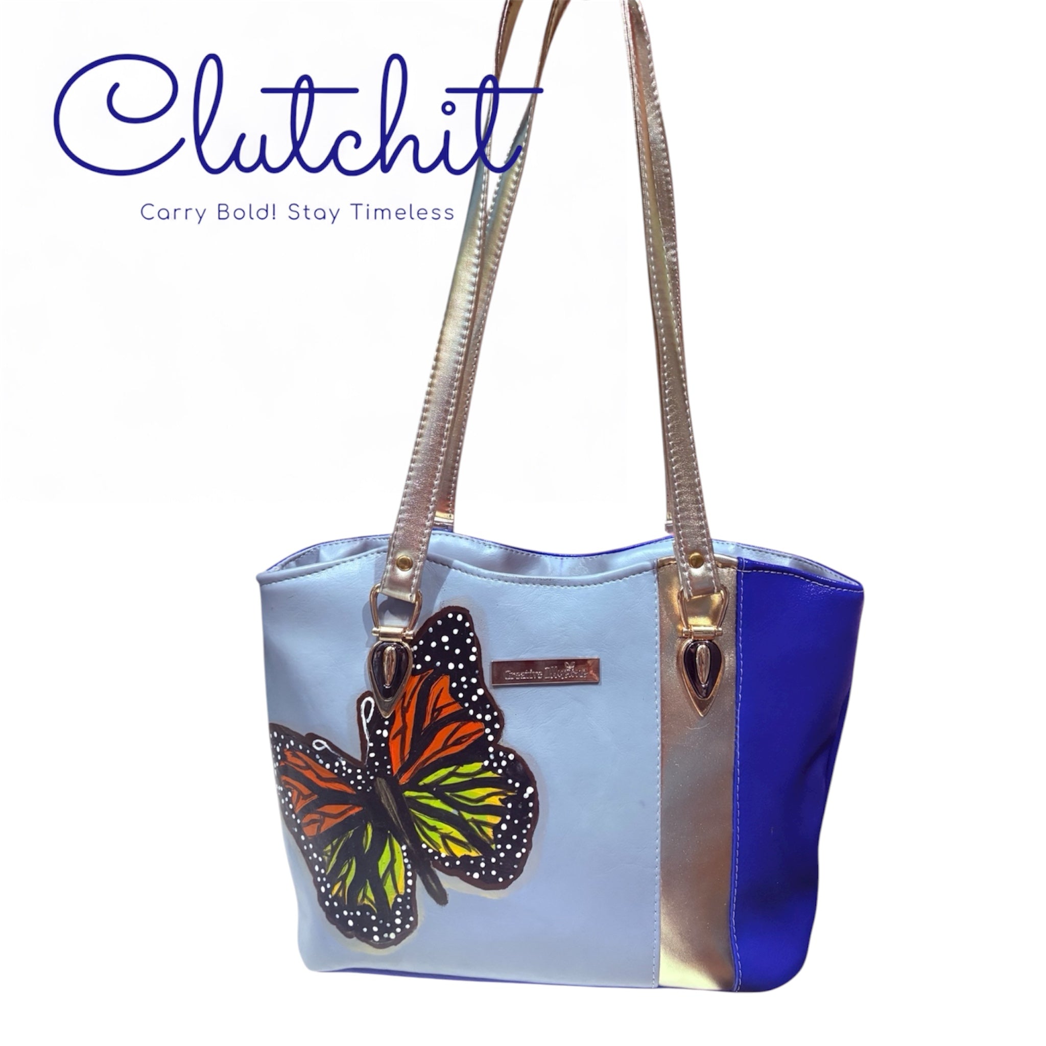 Clutch It -Monarch Elegance Tote  Custom Order only !