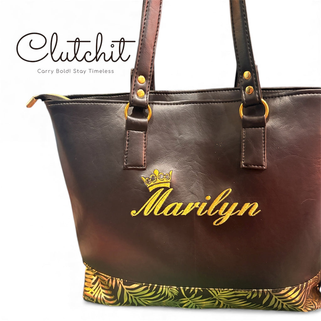 Clutchit  Personalized Tote & Wallet ! Custom Order Item