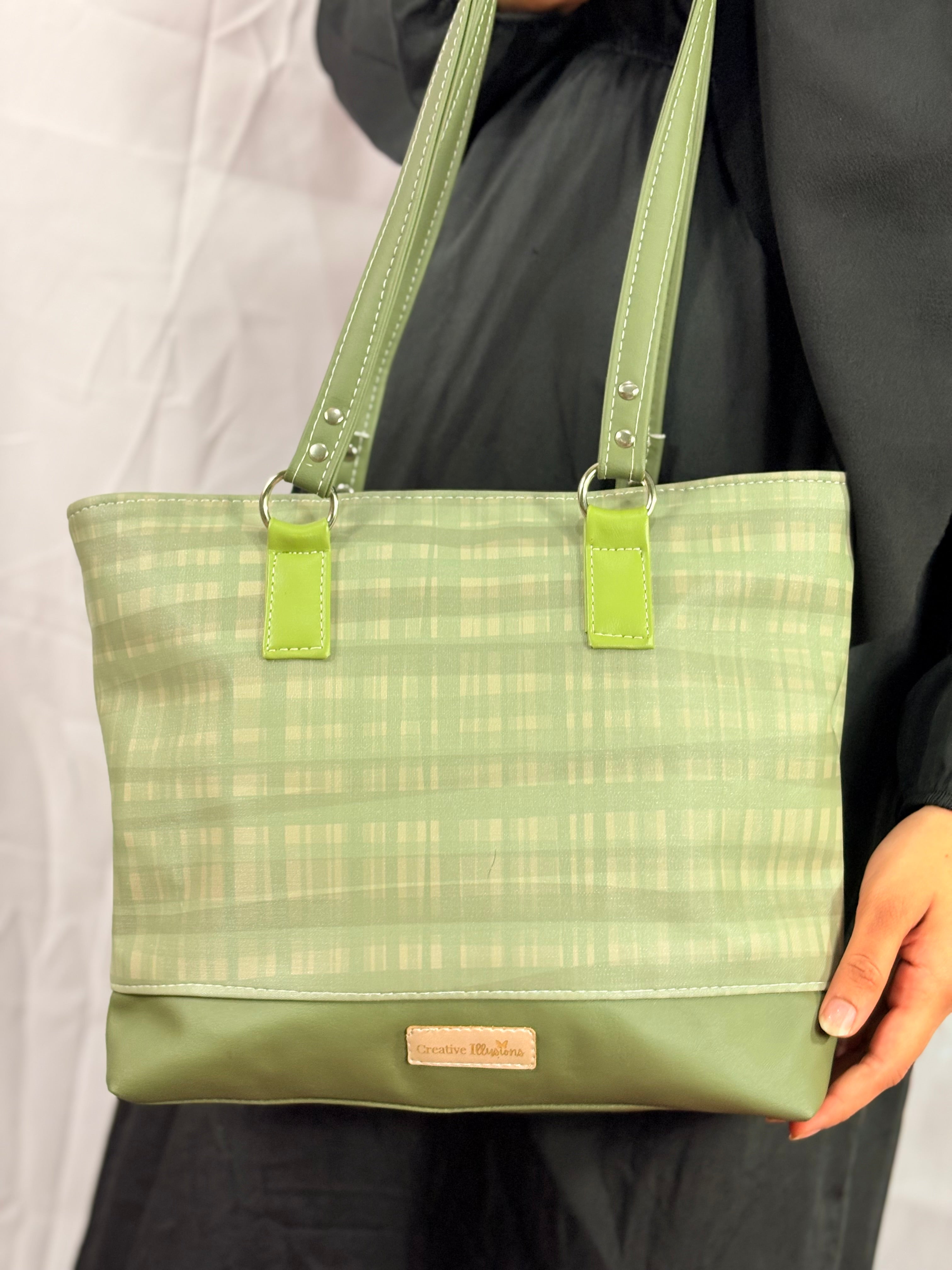 Green Shimmer Tote -       Available for Custom Order in any Colour