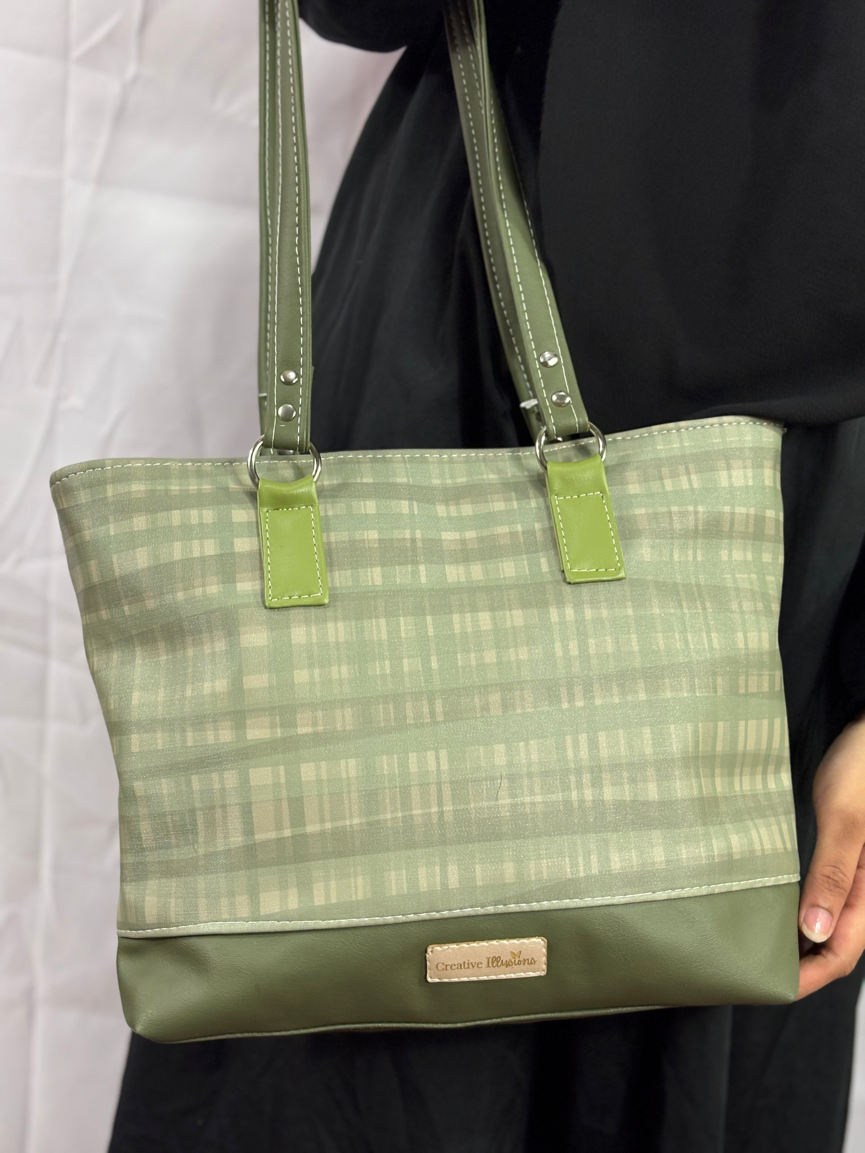 Green Shimmer Tote -       Available for Custom Order in any Colour