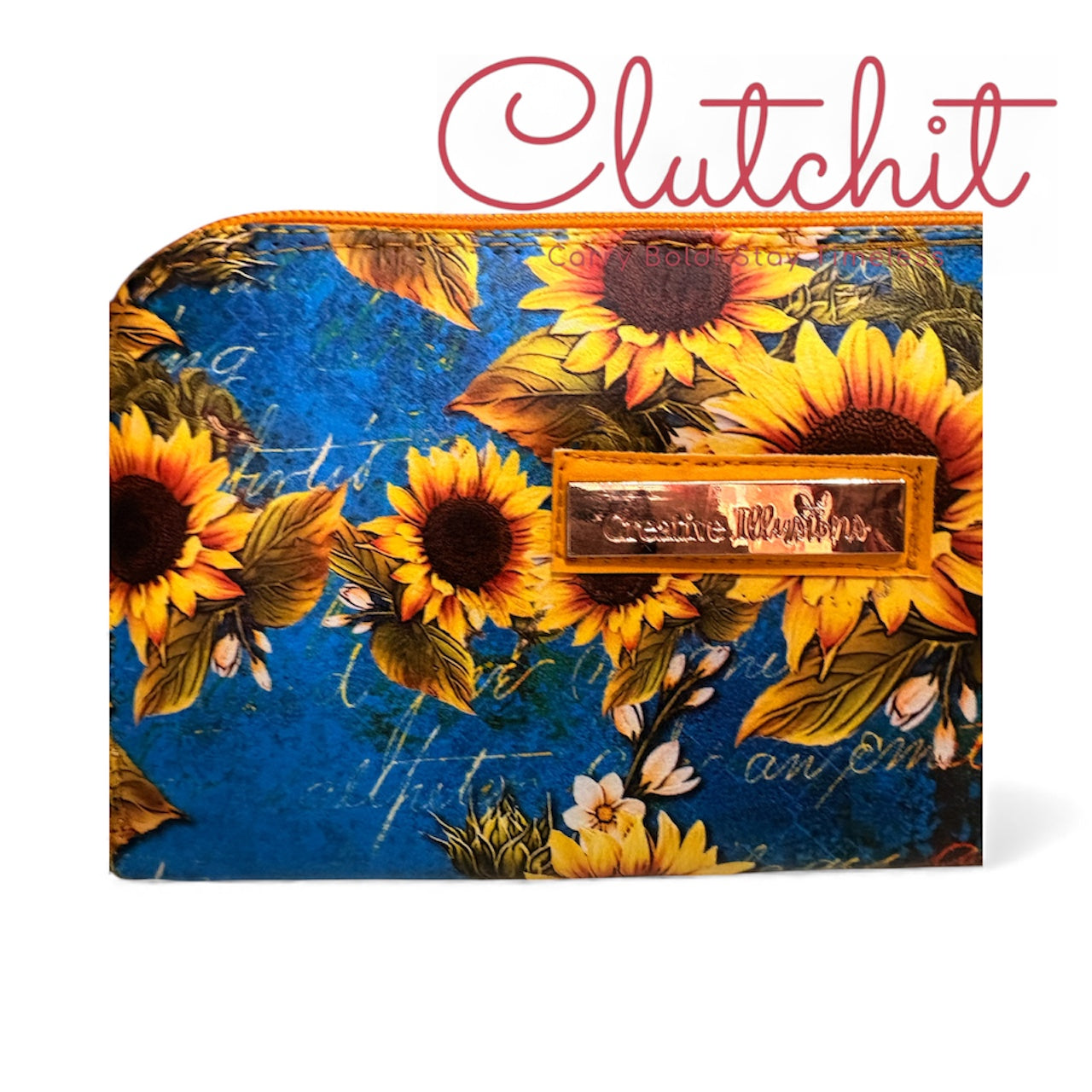 Sunflower zip around wallet