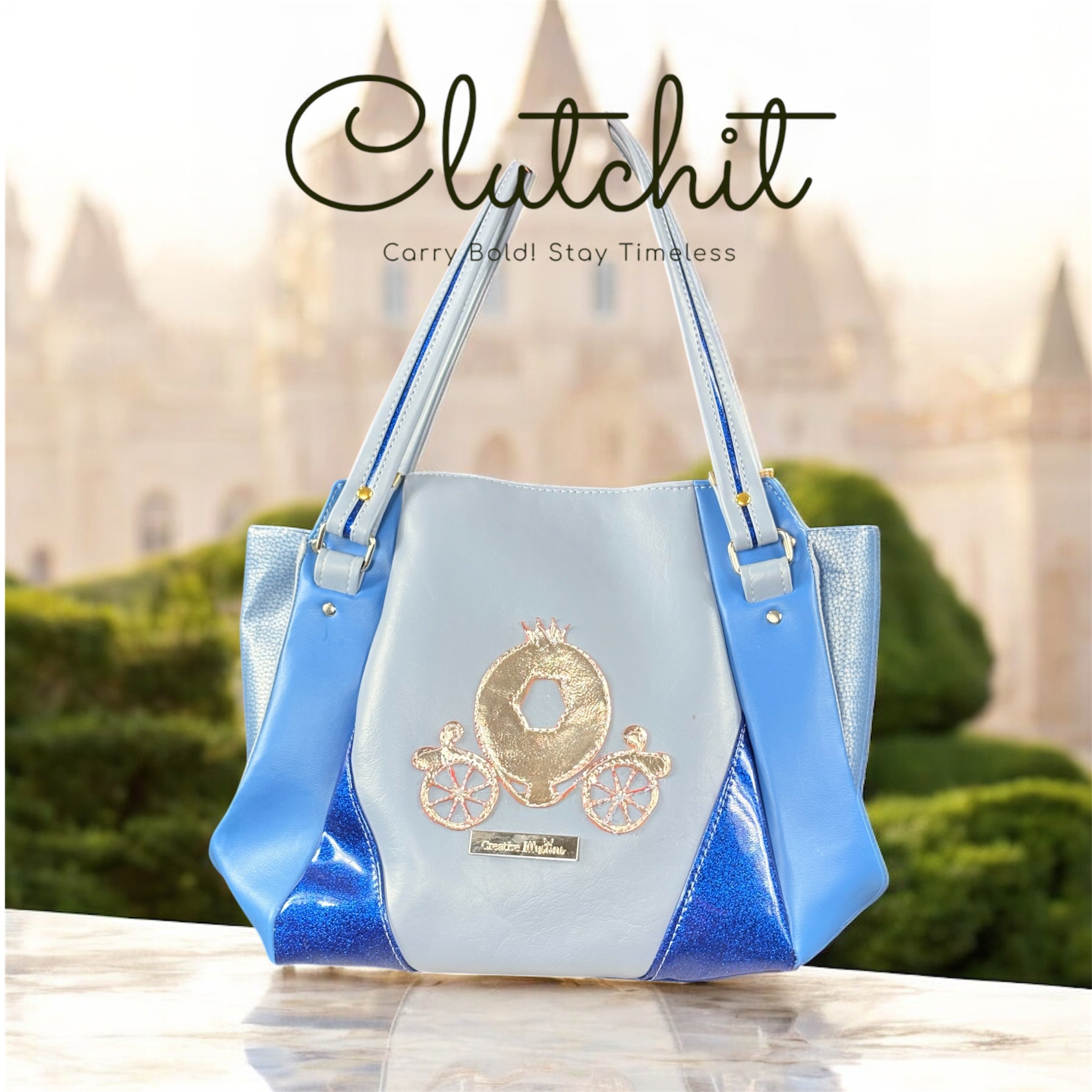 Clutchit – The Royal Carriage Tote                                                  Custom Order Item !