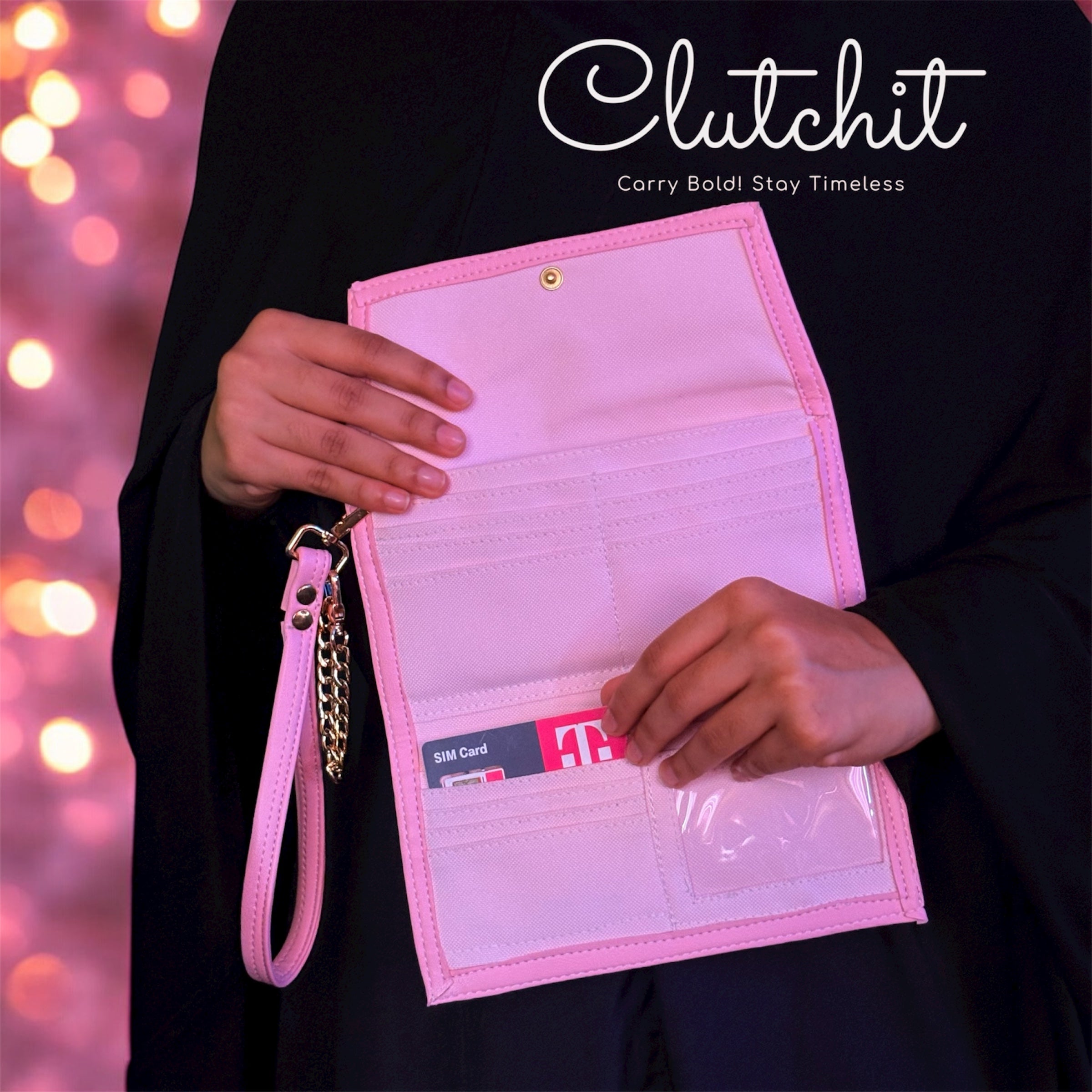 Clutchit -Ladies Wallet.               Custom Order Item !