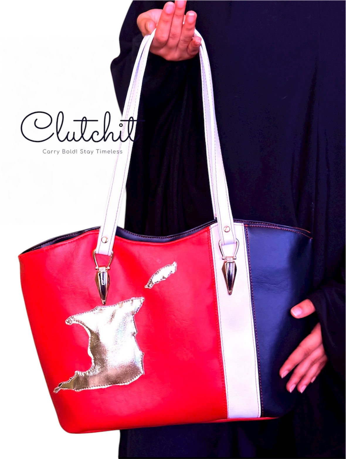 Clutch It - Trini To The Bone Tote.  Custom Order